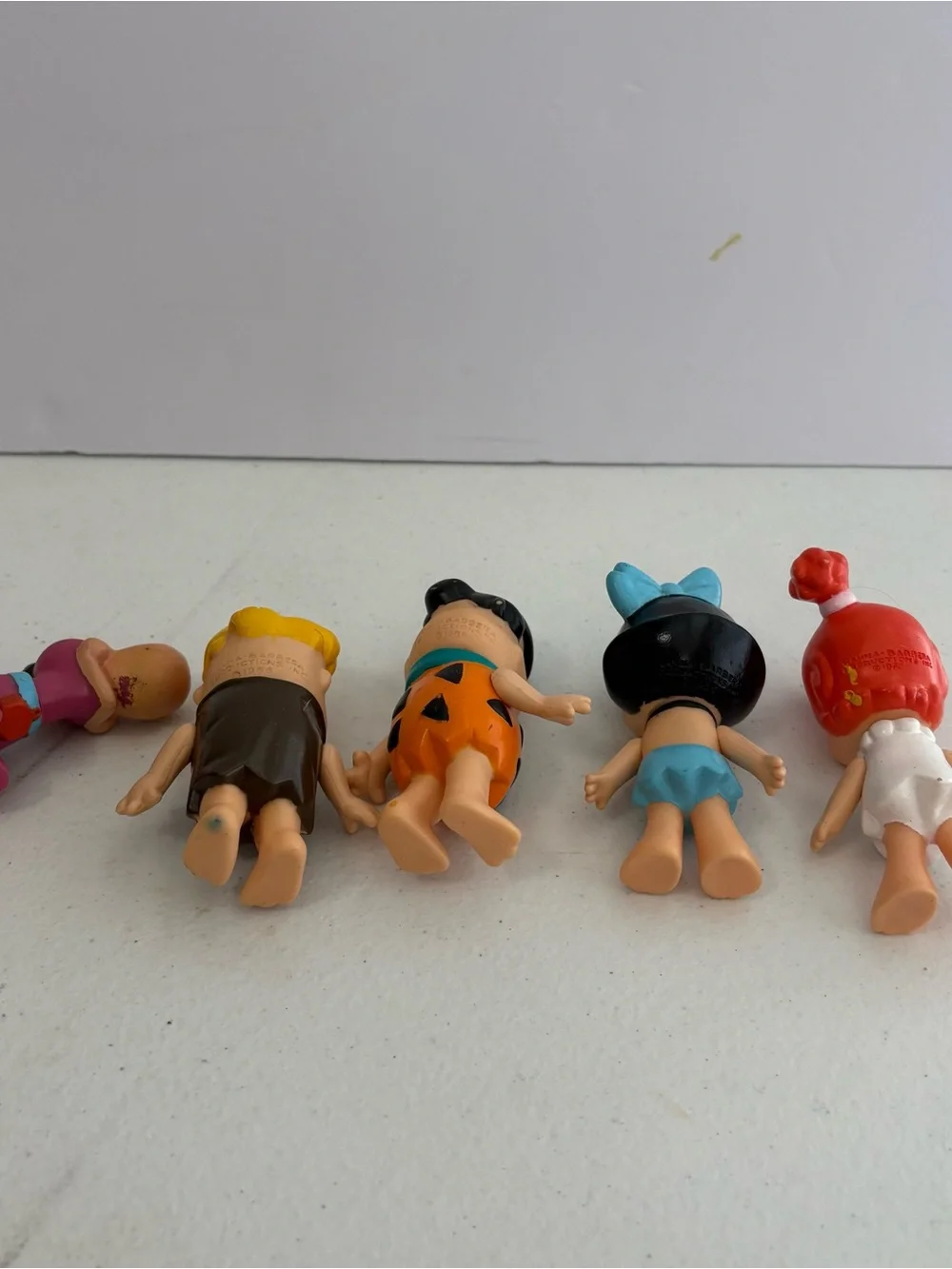Vtg 1986 Flintstone Kids Lot of 5 Coleco Figures School Fred Wilma Barney Dino